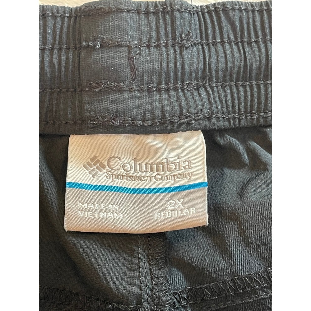 Columbia Sportswear Women 2X Cargo Pants Black Hiking Outdoor Lightweight Reg - Picture 3 of 15